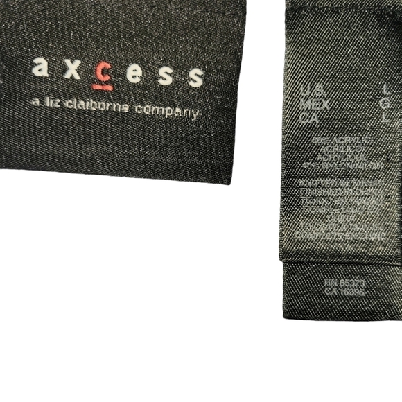 Axcess Liz Claiborne Sweater Set Purple L - Picture 4 of 4